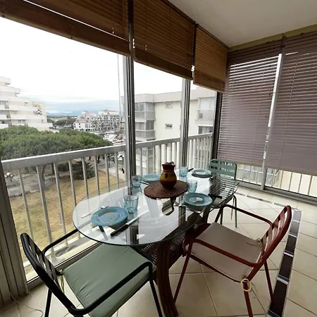 5canetp36 -t2 Avec Clim, Loggia Et Vue Marina, A Deux Pas De La Apartmán Canet-en-Roussillon